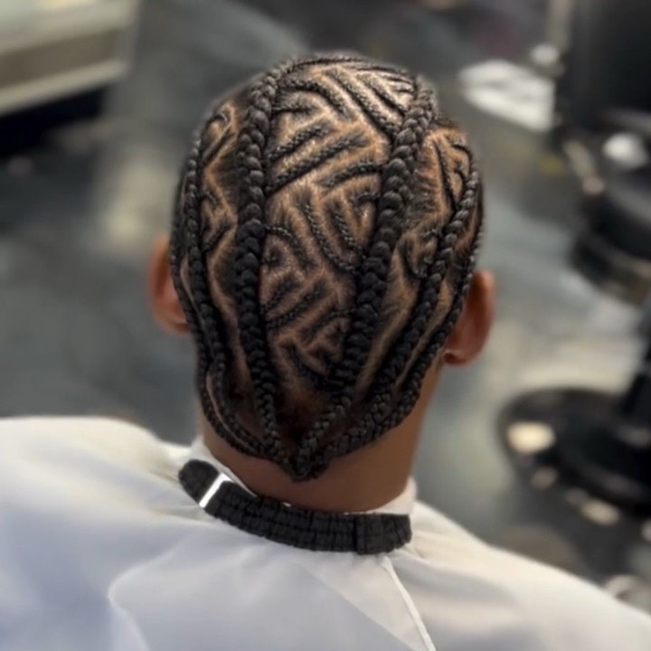 Braided style, top view — Dope Fades